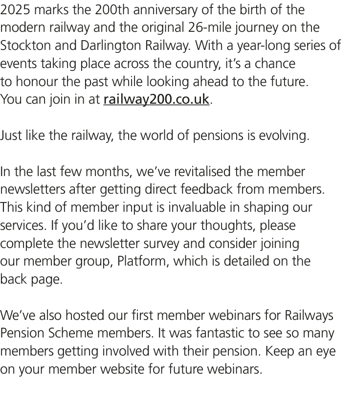 2025 marks the 200th anniversary of the birth of the modern railway and the original 26 mile journey on the Stockton ...