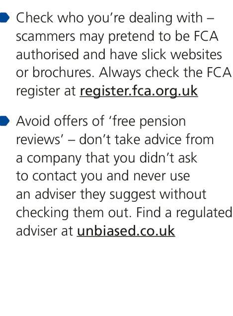 ￼ Check who you’re dealing with – scammers may pretend to be FCA authorised and have slick websites or brochures. Alw...