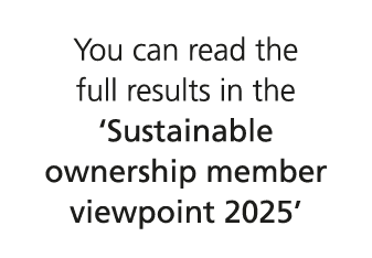 You can read the full results in the ‘Sustainable ownership member viewpoint 2025’