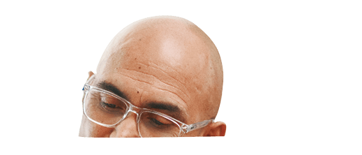 Home, documents and man writing, planning and life insurance with mortgage, update will and testament. Apartment, person or guy with paperwork, budget and retirement fund with schedule or information