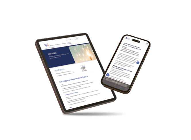 Frameless Smartphone Screen and Digital Tablet on white Background