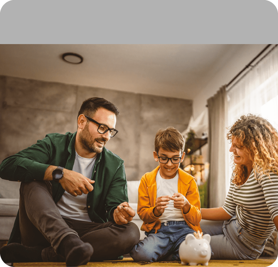 A man and a woman are sitting on the floor. Description generated by AI