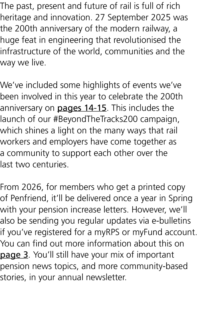 The past, present and future of rail is full of rich heritage and innovation. 27 September 2025 was the 200th anniver...
