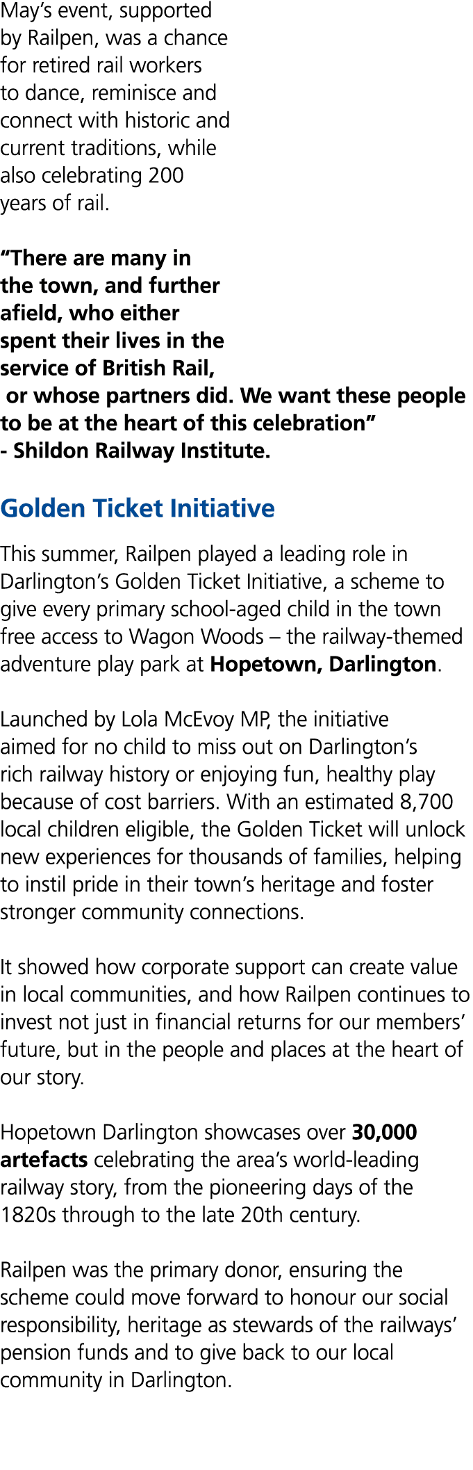 May’s event, supported by Railpen, was a chance for retired rail workers to dance, reminisce and connect with histori...