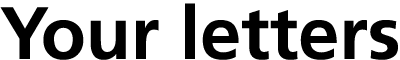 Your letters