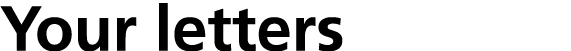 Your letters