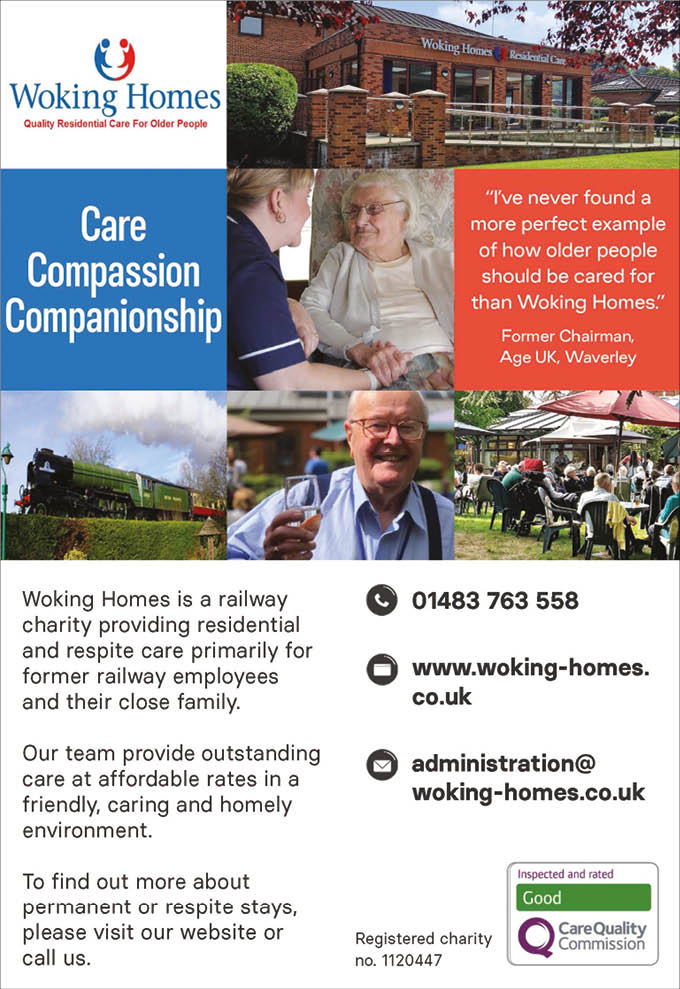 A flyer for Woking Homes Care Companionship. AI generated content