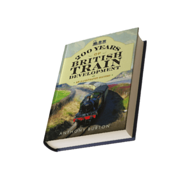 A book titled “200 Years of British Train Development: Illustrations of History" is shown. AI generated content
