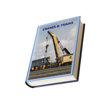A book titled “Cranes and Trains" is displayed on a white background. AI generated content