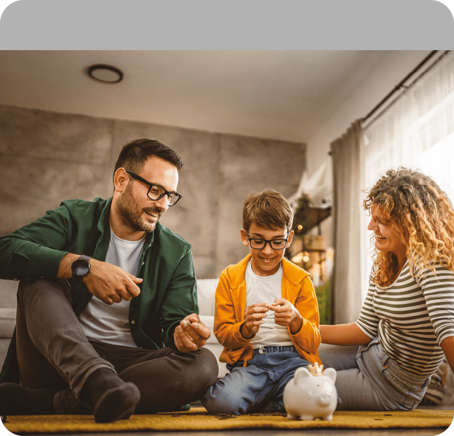 A man and a woman are sitting on the floor. Description generated by AI