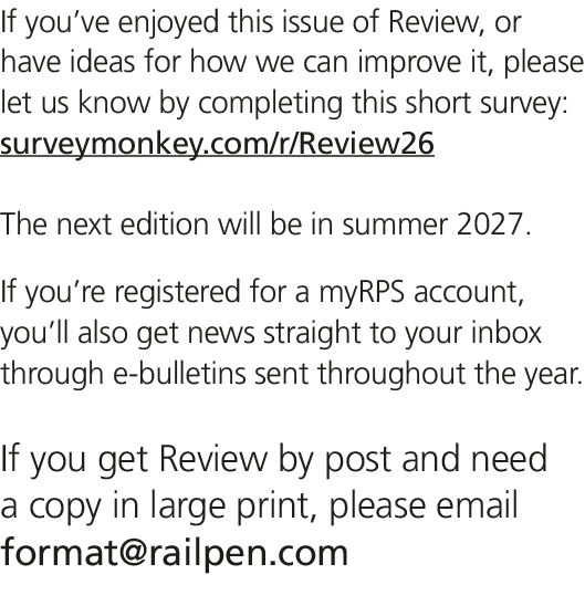 If you’ve enjoyed this issue of Review, or have ideas for how we can improve it, please let us know by completing thi...