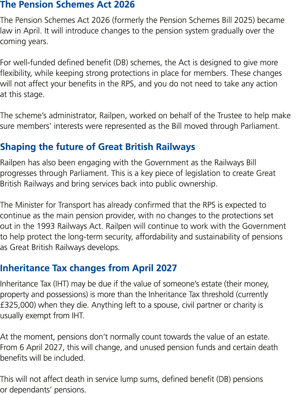 The Pension Schemes Act 2026 The Pension Schemes Act 2026 (formerly the Pension Schemes Bill 2025) became law in Apri...