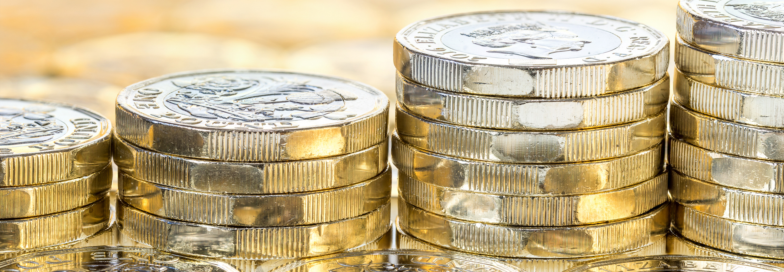 Image of stacked pound coins