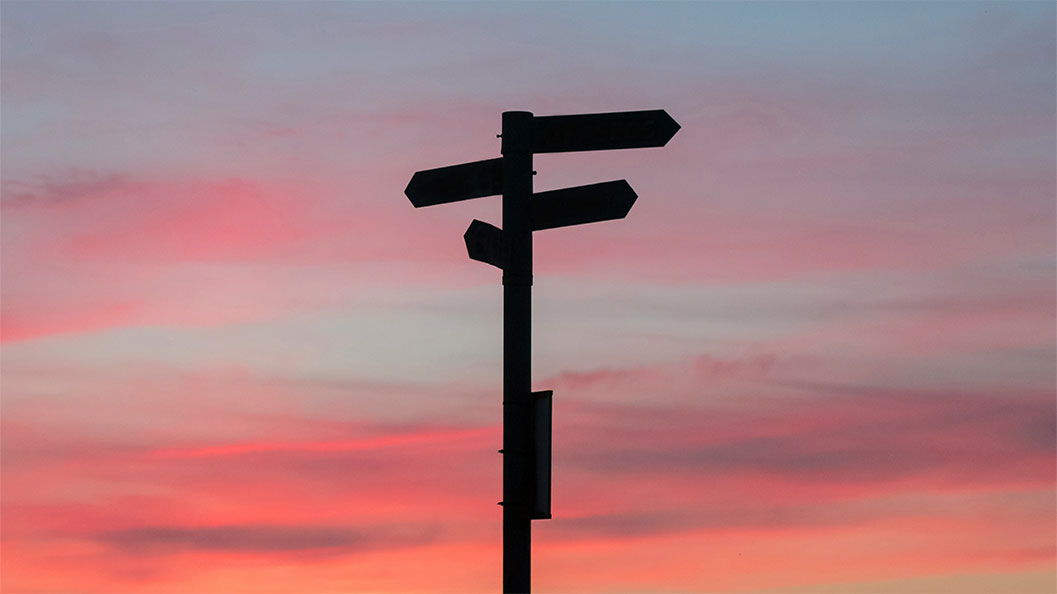 A road sign